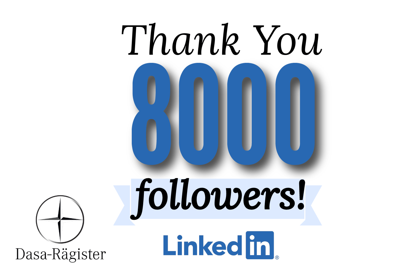 8000 followers