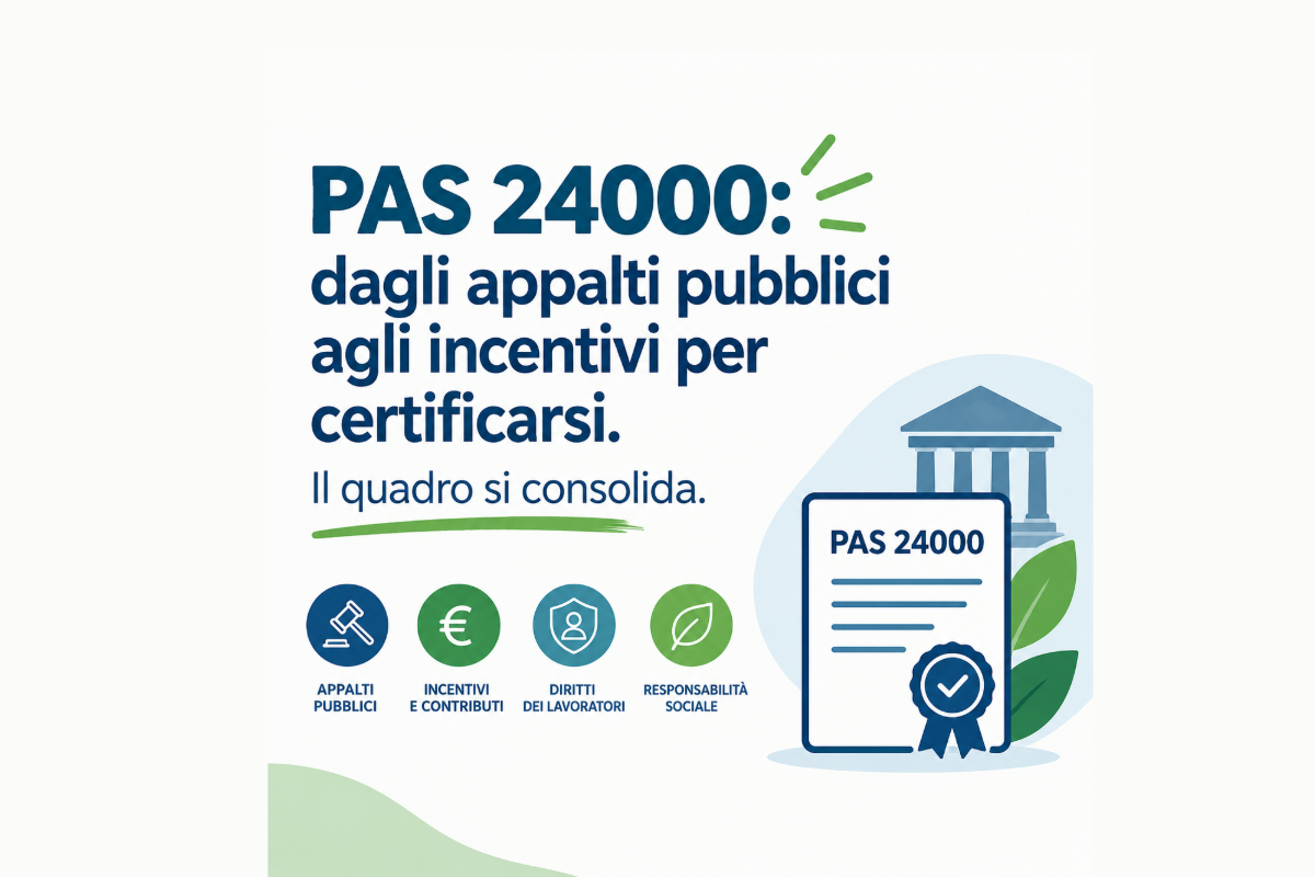 PAS 24000 Incentivi 2026